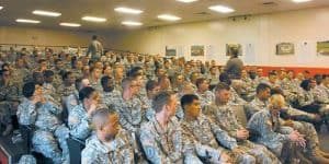 In Processing at Fort Campbell Army Post.