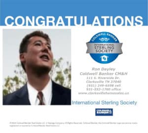 2018 Coldwelll Banker International Sterling Society Award