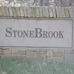 Sign to Stonebrook Subdivision in Dickson TN.